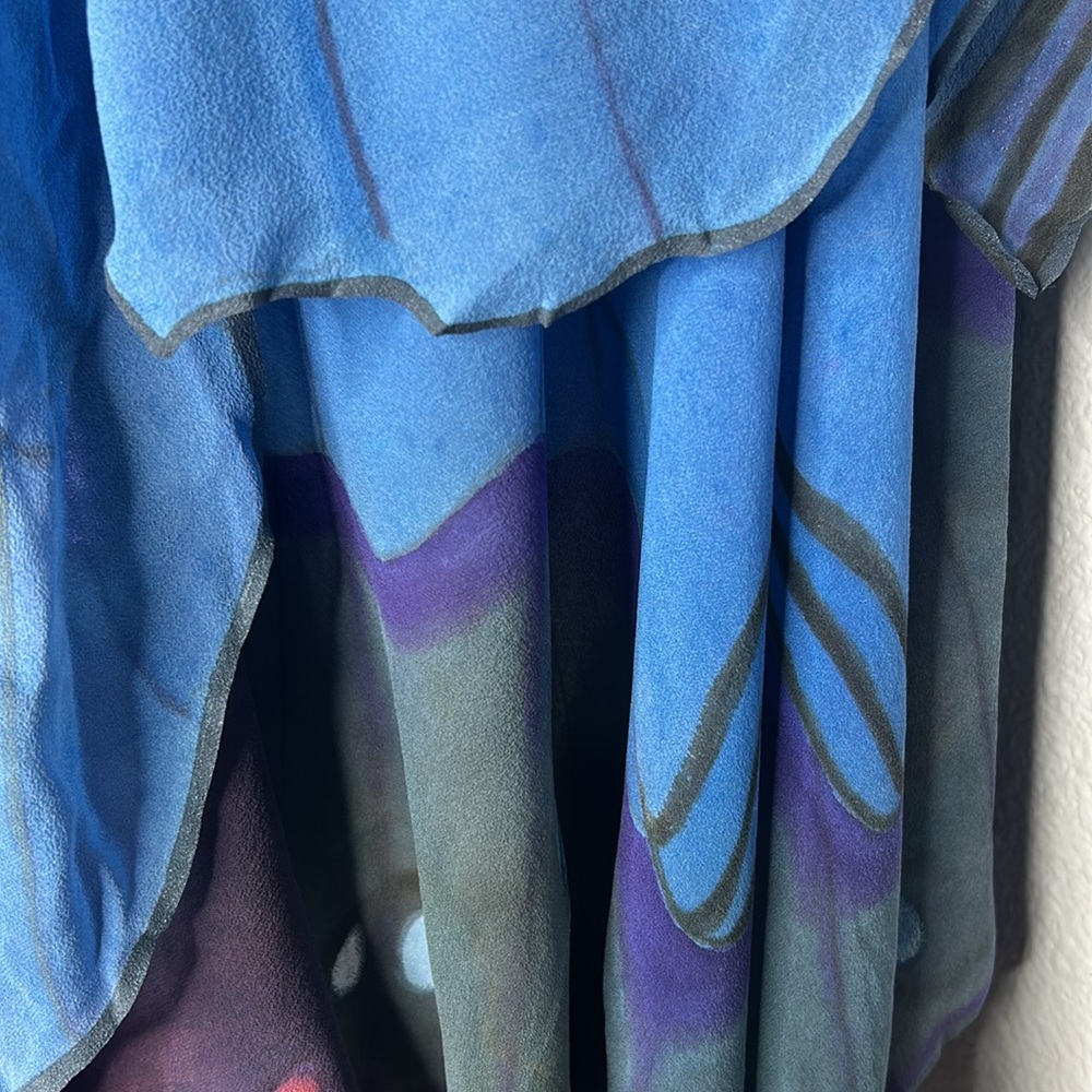 Multicolored Layered Butterfly Cape - Picture 8 of 12